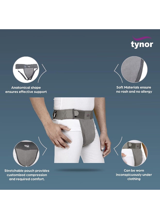 تاينور دعم كيس الصفن TYNOR، رمادي، وحدة صغيرة 1 - Image 2